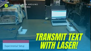 Communication Lab Project  Text transmission with Laser LIFI  Arduino [upl. by Ardni87]