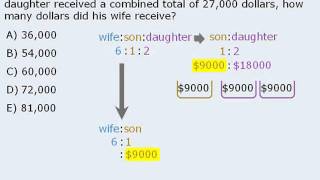 26 GMAT Practice Question Dividing an inheritance [upl. by Nonregla]