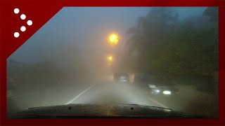 Zafferana Etnea la nebbia avvolge città il camera car [upl. by Rosaleen]