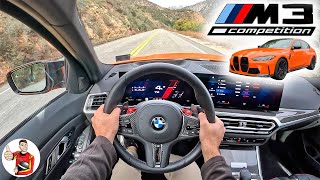 The 2023 BMW M3 Competition xDrive is an M Car Masterpiece POV Drive Review [upl. by Ahc]