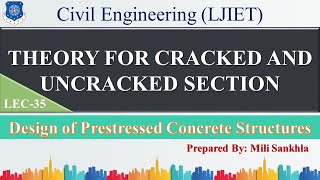 Lec35THEORY FOR CRACKED AND UNCRACKED SECTIONDesign of Prestressed concrete StructuresCIVIL ENGG [upl. by Amsden949]