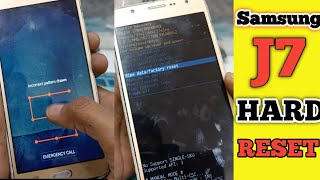 Samsung Galaxy J7 HARD RESET  How to Factory Reset Samsung Galaxy J7 2016  j7 ka lock j7 [upl. by Ativla]