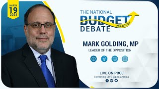 Budget Debate  Mark Golding  Sitting of the House of Representatives  March 19 2024 [upl. by Dachy223]