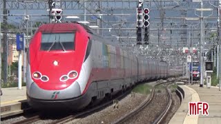 Una giornata di FRECCIAROSSA 1000 con ETR 500 FRECCIAROSSA EXPO ed ETR 600 FRECCIARGENTO EXPO [upl. by Heck790]