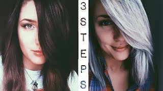 How To Dye Black Hair to Brown without bleaching  very light ash blonde  Emily [upl. by Aztinay]