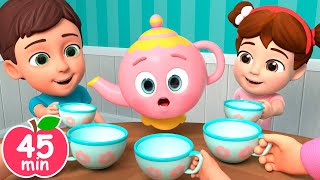 Teapot Song  Im a Little Teapot and MORE Educational Nursery Rhymes amp Kids Songs [upl. by Eerrehs940]