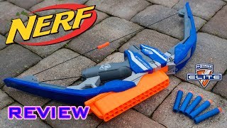 REVIEW Nerf Elite Stratobow Unboxing Review amp Firing Test [upl. by Enitsuga916]