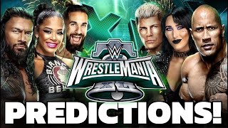 WWE Wrestlemania XL Predictions  Potential Surprises Winners amp More [upl. by Ruberta]