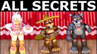 FNAF 6  All Secrets Easter Eggs Achievements amp Rare Screens Freddy Fazbears Pizzeria Simulator [upl. by Nicholle42]