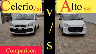 Celerio Zxi vs Alto k10 Vxi plus Detailed Comparison SalahCARsunil [upl. by Adhamh]