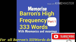 Barrons High frequency 333 words  Improve English Vocabulary Improve Verbal abiltyshorts [upl. by Llerruj316]