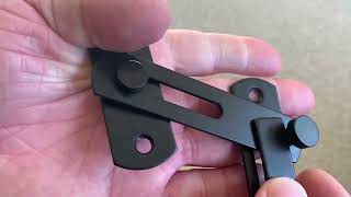 180 Degree Flip Sliding Barn Door Lock for Privacy Review Quality is OK for a light duty locking me [upl. by Faunia135]