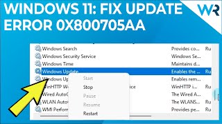 How to fix the Windows 11 update error 0x800705aa [upl. by Notfilc154]