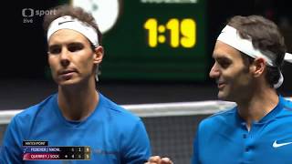 NADALFEDERER vs QUERREYSOCK 2  Laver Cup 2017 [upl. by Nichols]