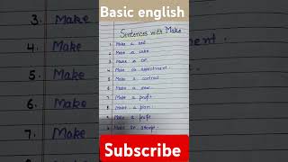 make sentence  sentences with make  collocations  shorts ytshort [upl. by Allerbag]