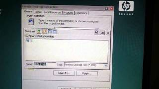 Saving a new RDP Shortcut on a thin clientmp4 [upl. by Rocky685]