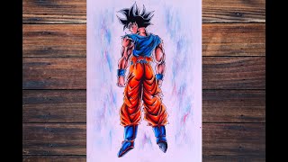 Speed Drawing Ultra Instinct Goku  Dragon Ball Legends Style [upl. by Gusta]