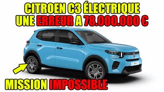 CITROEN ëC3  LERREUR QUI VA COUTER CHER À STELLANTIS [upl. by Eva]