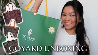 GOYARD UNBOXING  ITS FINALLY HERE [upl. by Shulins]