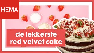 Bakken met HEMA  Red Velvet Taart [upl. by Yerag]