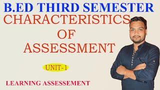 characteristics of quality assessmentlearning assessmentBED third semesterunit1OdiaANU [upl. by Coady]