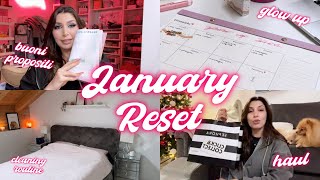 JANUARY RESET 2024💓 buoni propositi glow up routine ✨ MelissaTani [upl. by Anpas]