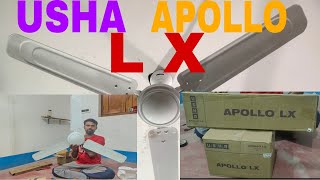 USHA APOLLO LX CELLING FAN 1200MM UNBOXING [upl. by Yelnoc]