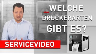 Welche Druckerarten gibt es  Etiketten für deine Produkte drucken Servicevideo [upl. by Aribold267]