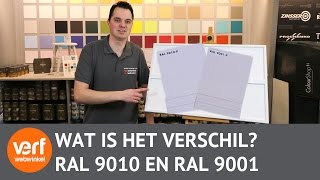 Wat is het verschil tussen Ral 9010 en Ral 9001 [upl. by Yanal]