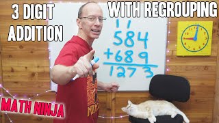 Adding 2Digit Numbers With Regrouping  DoubleDigit Addition  Elementary Math with Mr J [upl. by Regnig]