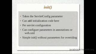 JSPs and Servlets Tutorial 09 Part 3 Understanding init service and ServletConfig [upl. by Ahsaela729]