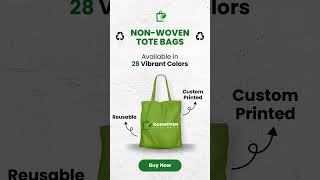 Non Woven Tote Bags Available in 28 Vibrant Colors  NonWovenTotes [upl. by Pelaga]