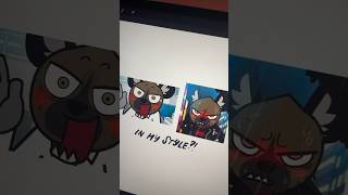 HUMAN HAIDA in my artstyle 😳 aggretsuko [upl. by Melina]