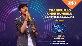 quotChandrullo Unde Kundeluquot Full Performance by Karthikeya Telugu Indian Idol 2 DSP Thaman [upl. by Bradski]