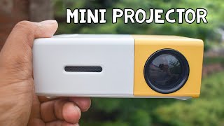 Cheap Pocket Projector for Fun  Mini LED Projector Review amp Demo YG300 [upl. by Tamsky126]