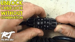 How To Unlock Cable Bike Lock Without Combination [upl. by Bashee522]