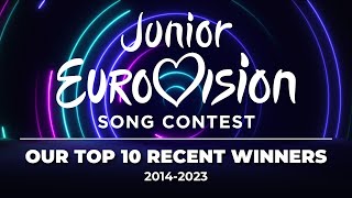 OUR TOP 10  LAST 10 WINNERS  JUNIOR EUROVISION 2014  2023 [upl. by Aihsinyt]