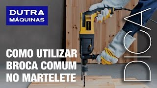 Dica Como Utilizar Broca Comum no Martelete com Encaixe SDSPLUS [upl. by Ettebab]