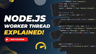 Boosting Nodejs Speed using Worker Threads [upl. by Tilagram]