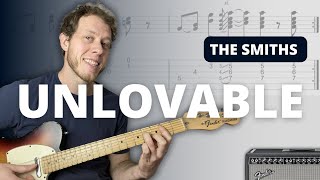 How to Play Unlovable by The Smiths with TAB [upl. by Betz]