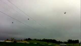 5 Apache Helicopters over Southern Ohio [upl. by Sirraj]