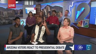 Undecided Arizona voters react to presidential debate [upl. by Jovitah]