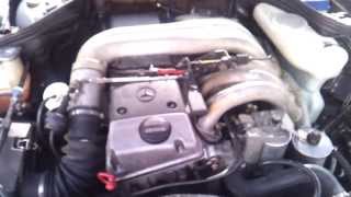 Mercedes w124 e300 diesel OM606 engine sound [upl. by Gnav]