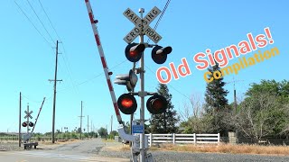 Old Railroad Crossing Signals Compilation [upl. by Aduhey]