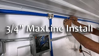 MaxLine Compressed Air Line Install ― Miter Saw Quadrant [upl. by Ecyal]