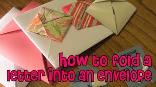 How To Fold A Letter Into An Envelope [upl. by Port]