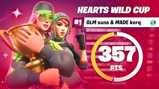 How we came 1st in the Hearts wild cup and got the NEW Lovely skin in Fortnite for Free [upl. by Lak602]