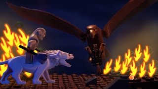 LEGO The Hobbit Attack of the wargs brickfilm [upl. by Aidualc]