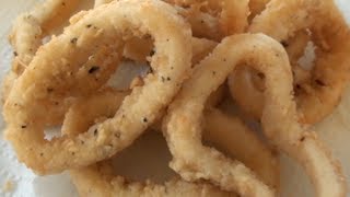 HOW TO MAKE CALAMARI  SALT AND PEPPER SQUID [upl. by Weinman70]