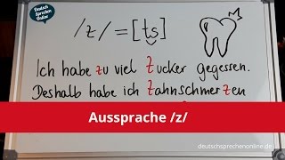 Deutsch Aussprache z [upl. by Nannoc]